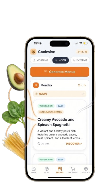Cookwise App Screen
